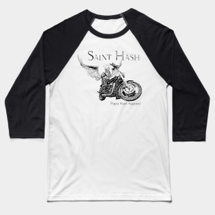 Saint Hash white Baseball T-Shirt